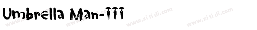 Umbrella Man字体转换